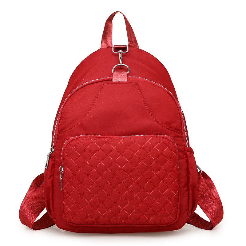 2021 nueva moda simple impermeable mochila de viaje de gran capacidad Mochila casual de nylon de tela Oxford para mujer