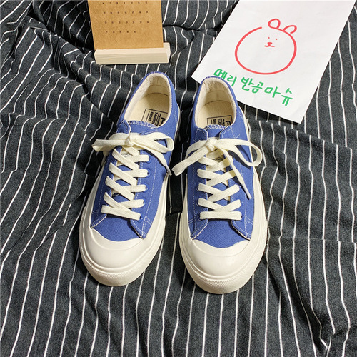 Japanese style Harajuku canvas shoes for female students 2020 versatile street shooting white shoes ulzzang fashionable women's shoes