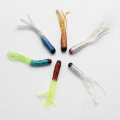 Bass fishing lure wholesale 5.5cm soft plastic tube lure jellyfish lure for various water bodies fishing bait imitation lure