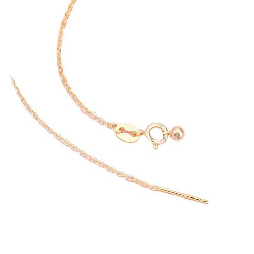 s925 sterling silver necklace universal chain needle passepartout diy with needle adjustable cross chain clavicle box chain