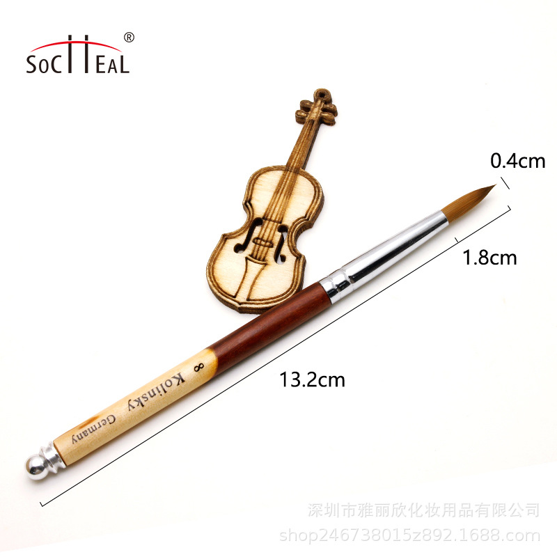 Comercio exterior Venta caliente productos costura de dos colores de madera varilla redonda cabeza tallada pluma de cristal suministro en stock nail art pen ventas directas de la fábrica