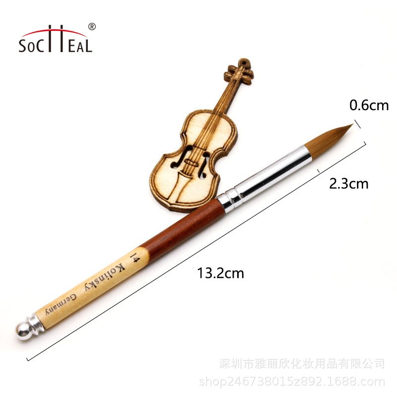 Comercio exterior Venta caliente productos costura de dos colores de madera varilla redonda cabeza tallada pluma de cristal suministro en stock nail art pen ventas directas de la fábrica