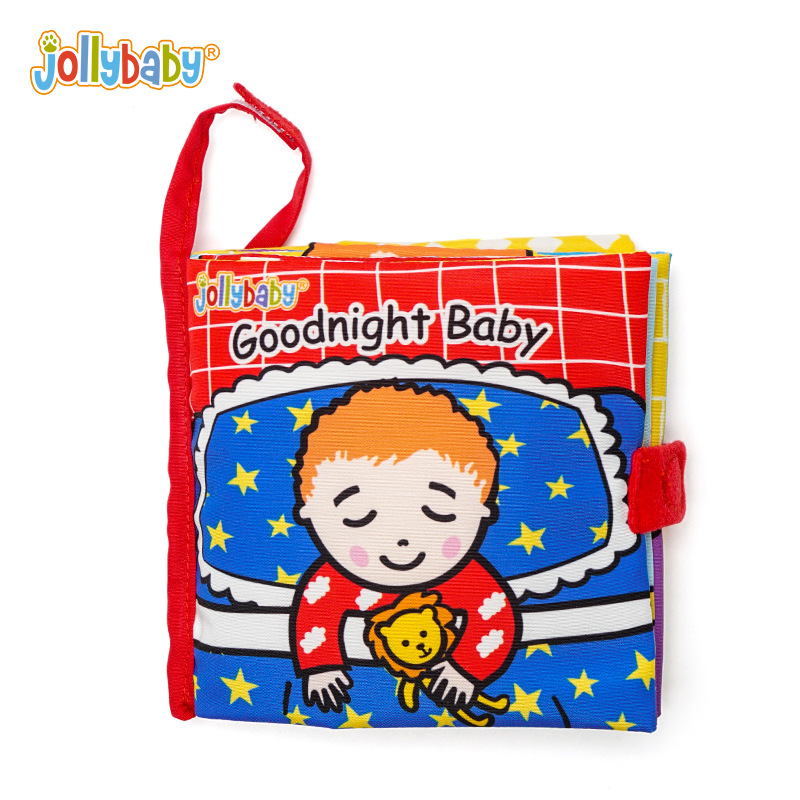 Jollybaby hide and seek cat series cloth book baby cloth book early education toy baby toy 0-3 year old cloth book