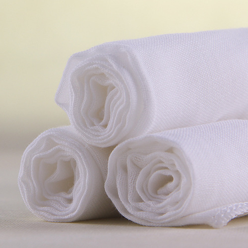 Pupu Miben white cotton gauze foldable diapers soft skin-friendly washable diapers for infants and young children 46*50 wholesale