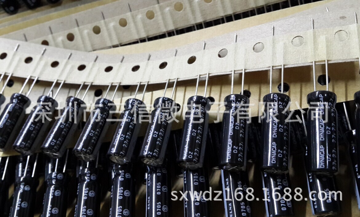 ELNA法拉电容 DZ-2R7D275G5-T8  2.5V1.0F圆柱形法拉电容原装现货