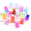 Resin with accessories, earrings, hair accessory, cream materials set, keychain, gradient, with little bears, handmade