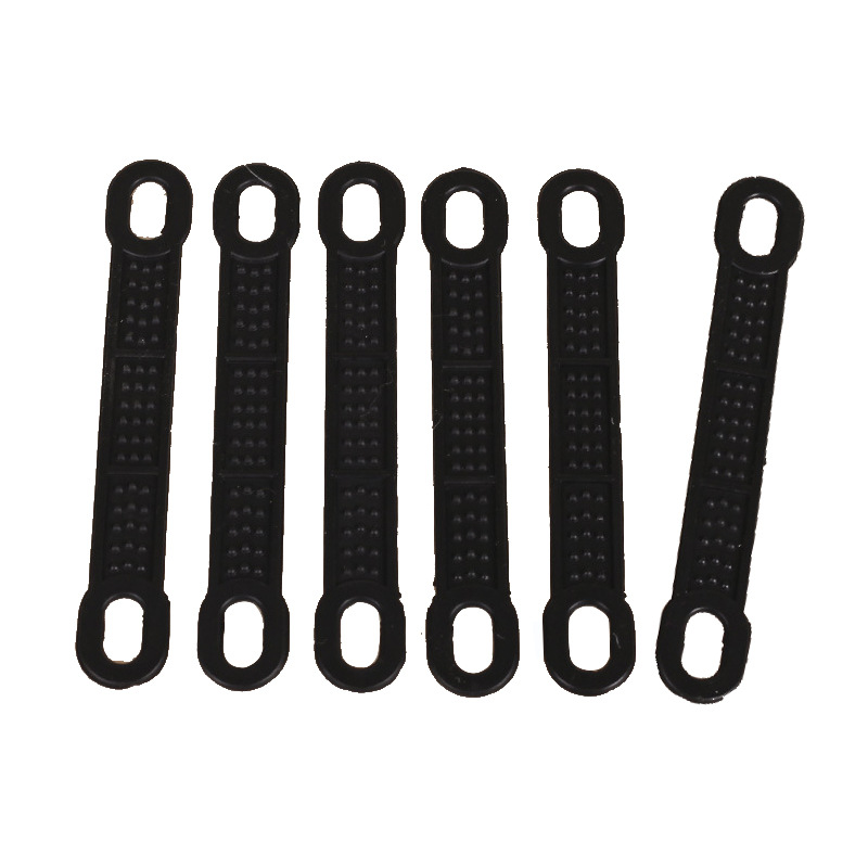 Percha de ropa directa de fábrica especial grande silicona doble agujero antideslizante tira alta transparente doble agujero silicona antideslizante cubierta antideslizante cuero