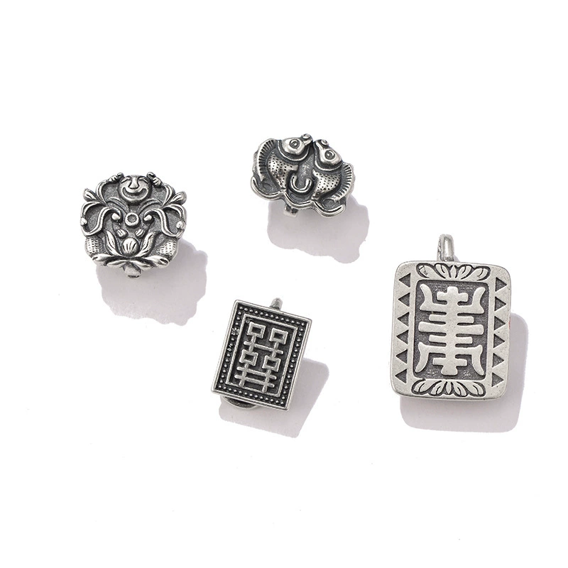 Серебряная стирка, бусины, подвес, ручка, браслет, аксессуар, аксессуары, образец серебра 925, DIY