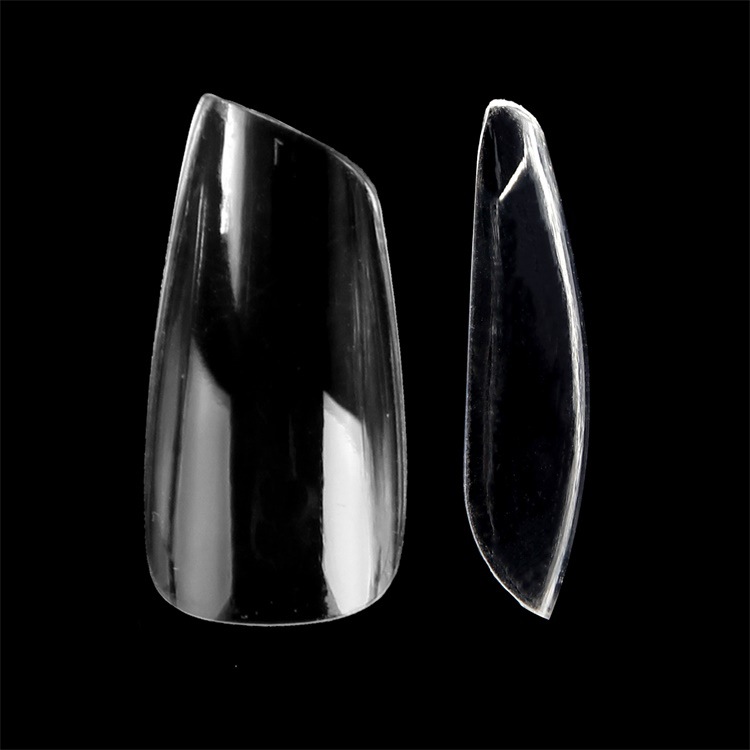 Exclusivo transfronterizo para uñas de labios transparentes semiacabadas de estilo japonés sin costuras plegables de alta gama 504 piezas de uñas falsas P23