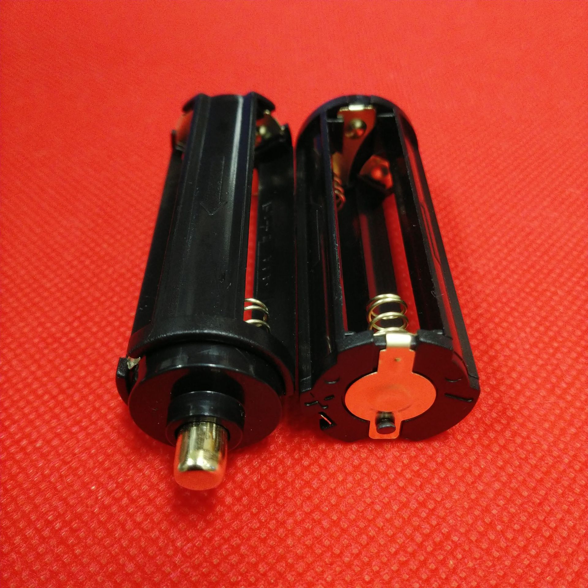 7号3节电池架7号电池仓7号3节电池盒3AAA圆柱型电池筒电池座