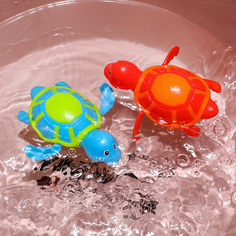 Clockwork Chain Cool Swim Little Turtle Baby Bathroom Toy TikTok Explosions Baby Bathing Water Swimming Little Turtle
