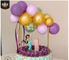 Balloon, evening dress, multicoloured decorations, internet celebrity, 5inch