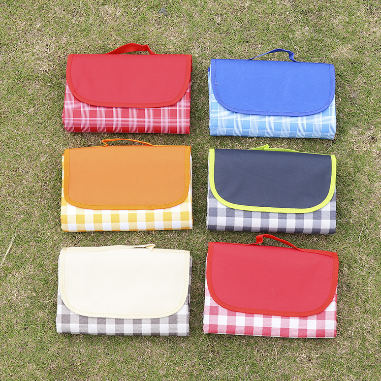 Alfombra de picnic para exteriores, tela Oxford, impermeable, para sentarse en el suelo, para acampar, plegable, impermeable, portátil para la playa