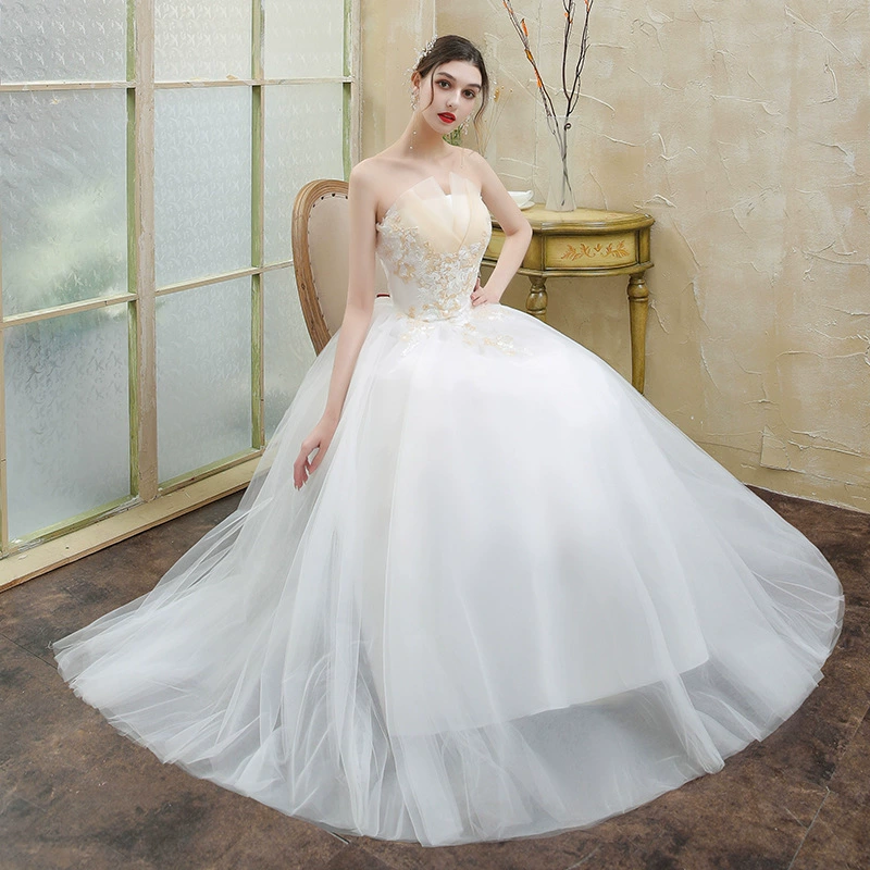 Свадебное платье, топ-серпант для невесты, французский стиль, облегающее