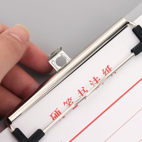 A4 Acrylic Plate Transparent PVC Writing Exam Paper Folder Pad Office Clip Plate Organic Plastic Clip