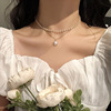 Brand pendant from pearl, necklace, choker, chain for key bag , simple and elegant design