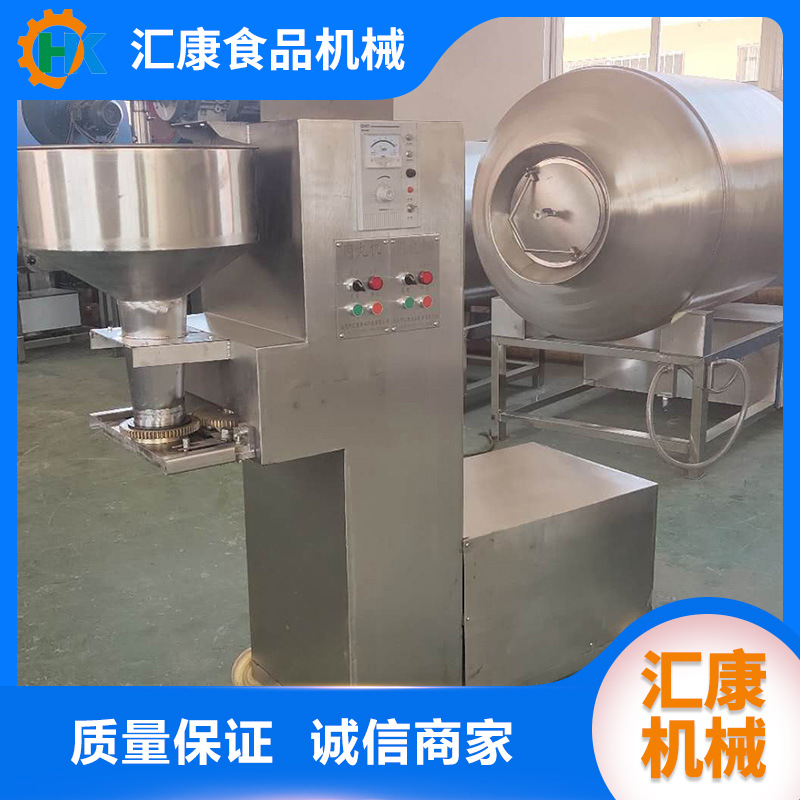 汇康机械研发自动肉 素丸机器 海产品丸子成型蒸煮成套流线设备