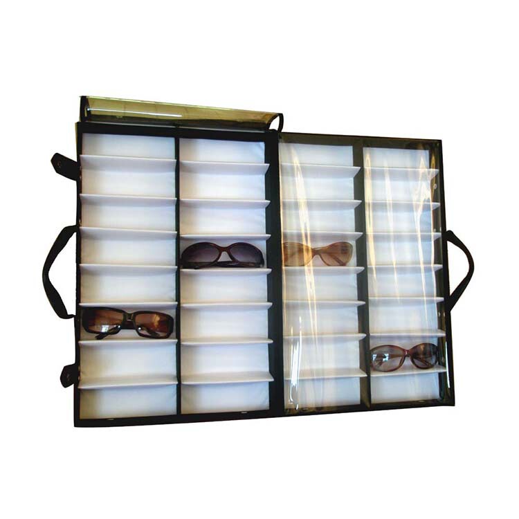 Portable Handheld Glasses Display Case, Dustproof Counter Display Box, Special Storage for Street Stalls, Cross-Border Exclusive Supply