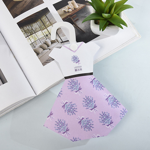 Hanging aromatherapy bag wardrobe sachet deodorizing sachet bag paper bag princess dress girl skirt sachet wholesale