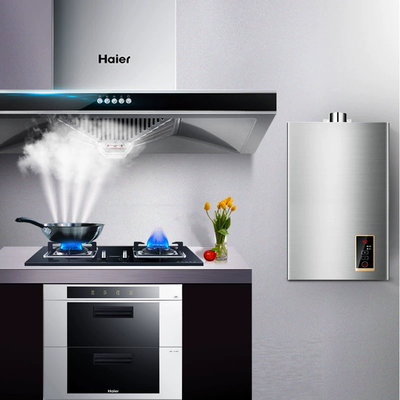 Кухонная вытяжка Haier, копоть, насос, газовая плита, дезинфекция, шкаф, кухонный набор из трёх единиц для бытового использования, мощная всасывающая сила
