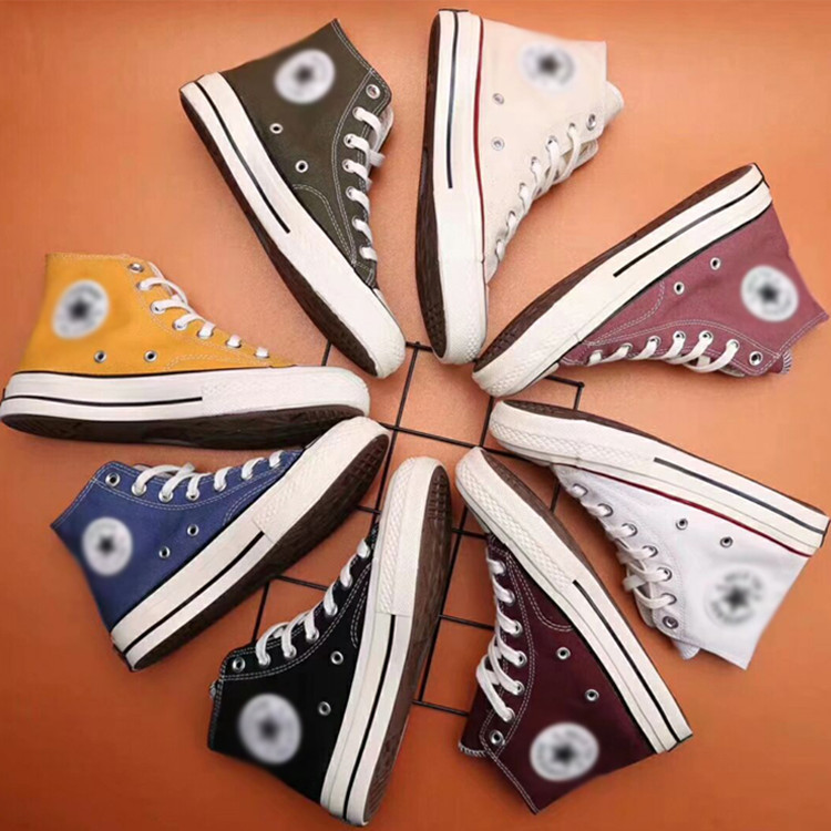 Yatai Boxi 1970S 트라이앵글 스타 여성 캔버스 신발 2 세대 블랙 라벨 복제 한국 스타일 학생 캐주얼 신발 남성 트렌디 신발