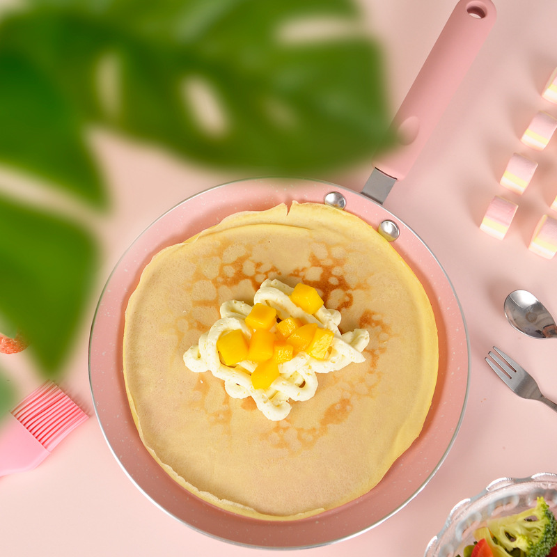 Hornear multi-capa de pan de 10 pulgadas sartén pastel 6 8 maifan piedra pan panqueque Rosa panqueque placa pegajosa pan