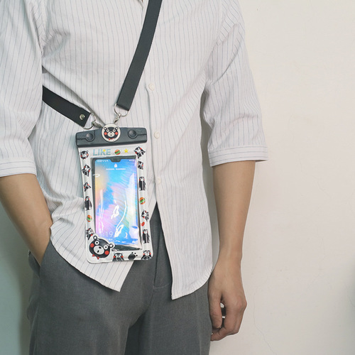 Minimalist monochrome crossbody strap DIY phone case lanyard chain water-resistant bag crossbody bag shoulder strap portable adjustable