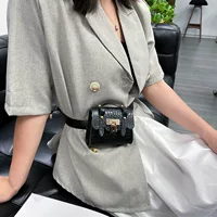 Брендовая belt bag, сумка через плечо, маленькая цепь, сумка для телефона, рисунок крокодила