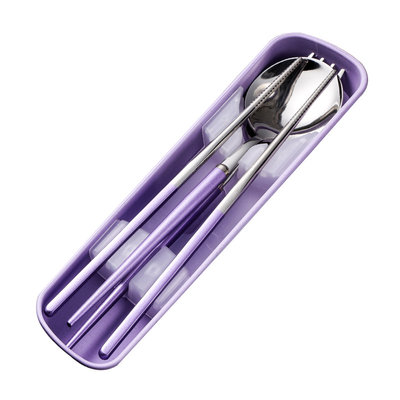 Portugal 304 portátil vajilla traje cuchara Tenedor palillos Nordic viaje casa Estudiante Adulto regalo