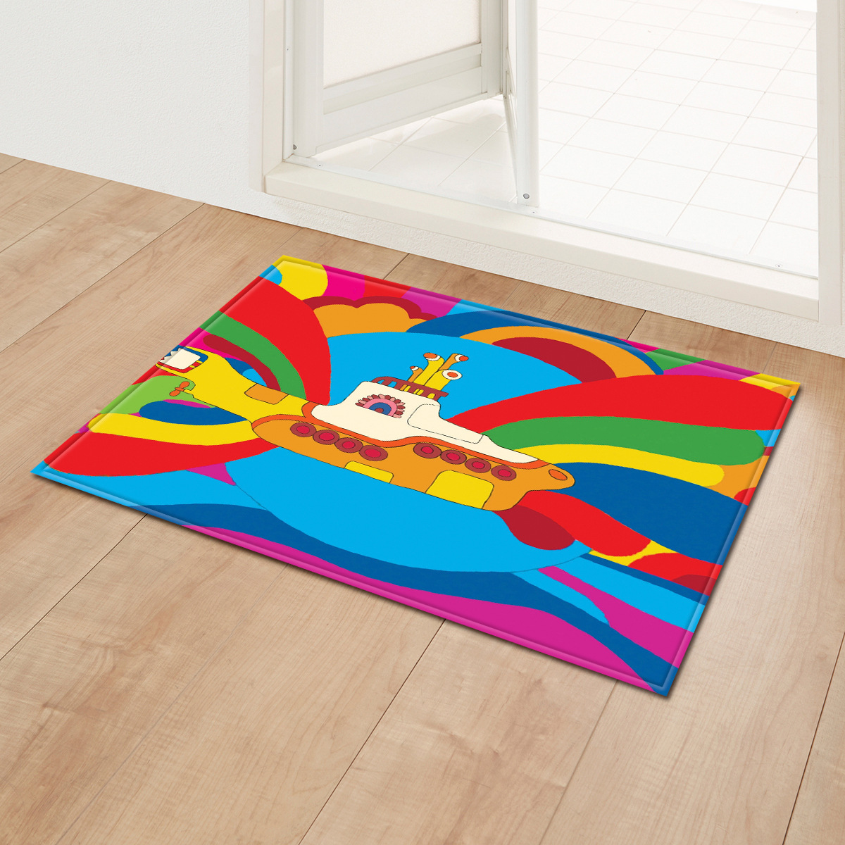 Entrada de bienvenida pequeña alfombra de piso transfronterizo absorbente antideslizante alfombra de piso baño dormitorio sala de estar puerta alfombra de bienvenida