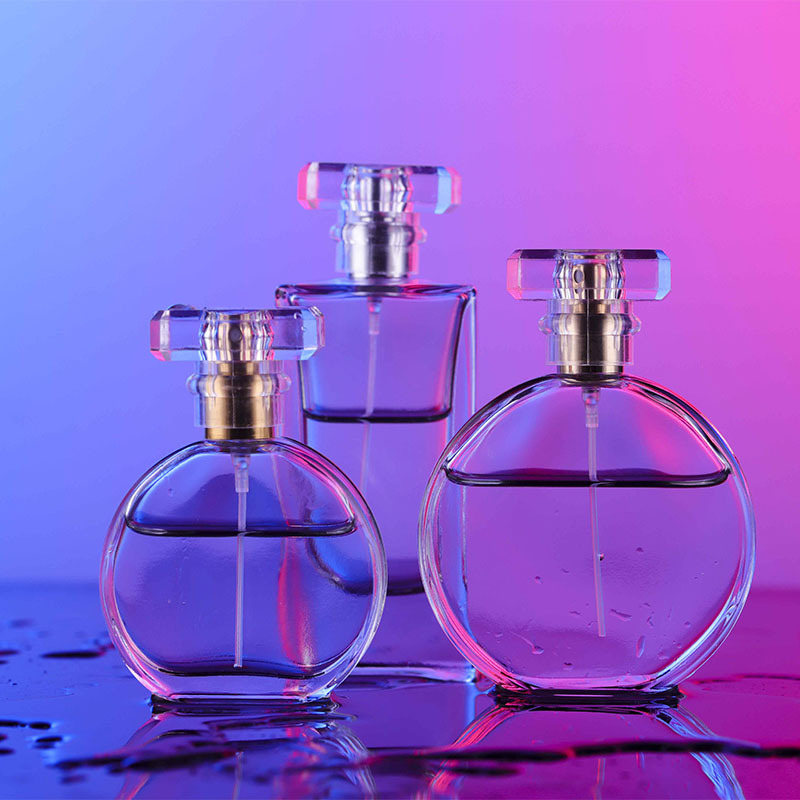 厂家批发现货玻璃香水空瓶喷色丝印logo便携高大上香水喷雾分裝瓶