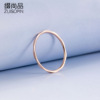 Wavy trend golden ring stainless steel, pink gold