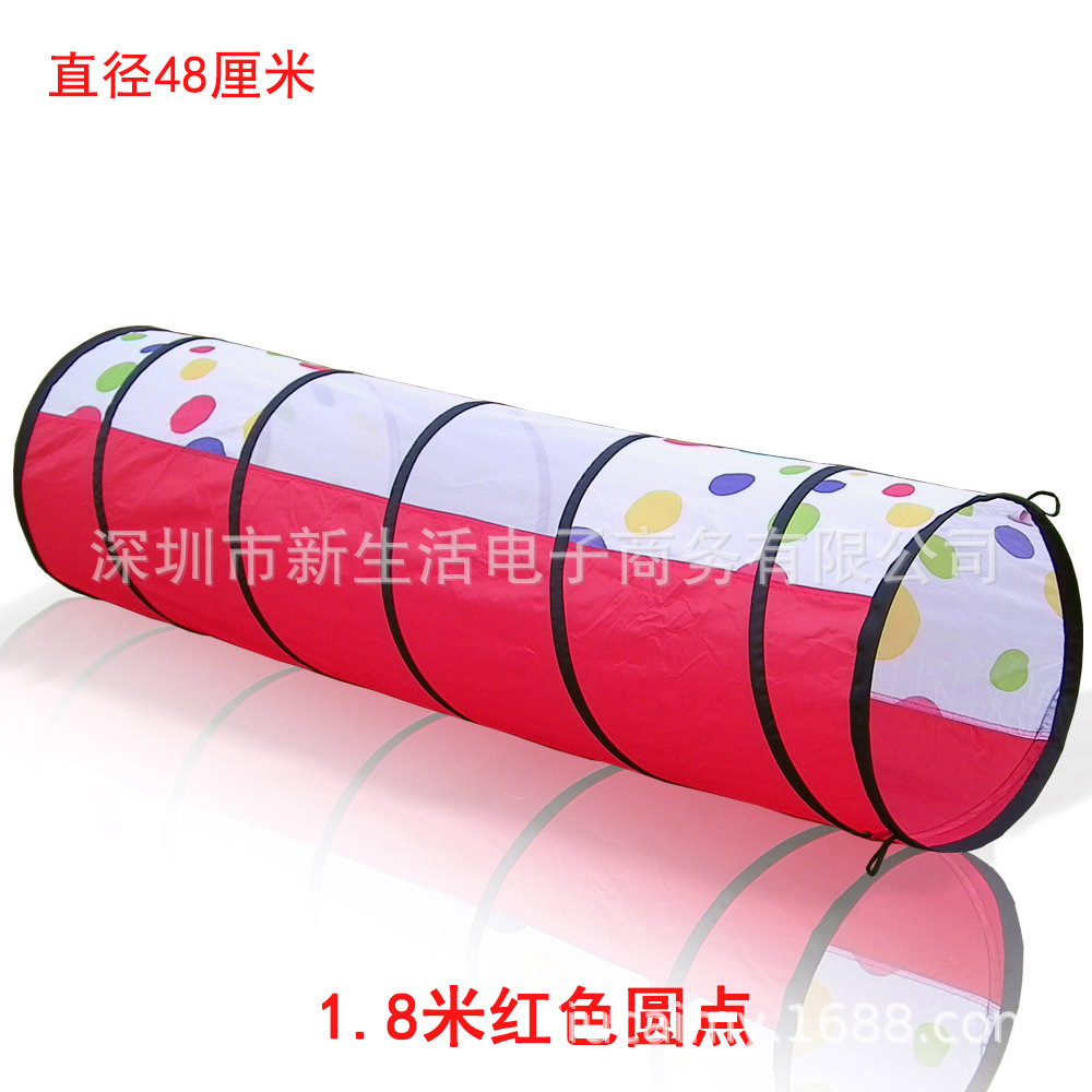 Transfronteriza Amazon Sunshine Rainbow Túnel de rastreo tubo kindergarten entrenamiento sensorial oruga bebé niños agujero de perforación