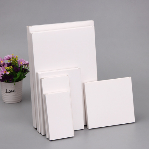 111-120mm packaging blank box wholesale neutral cross-border small paper box double insert box white card cosmetic box
