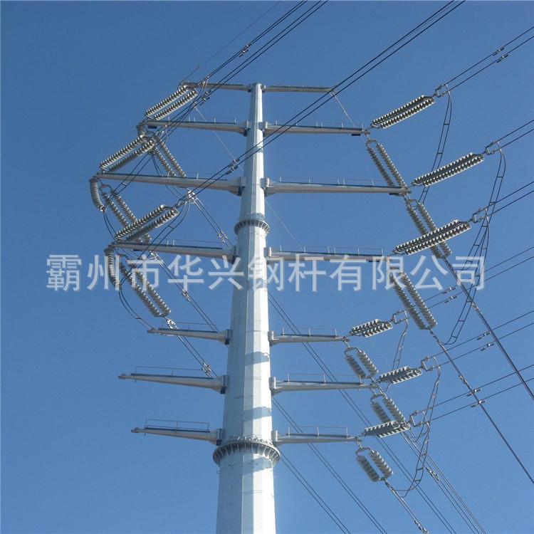天津电力钢杆 35KV钢管杆 单回路输电钢杆 耐张钢管塔批发