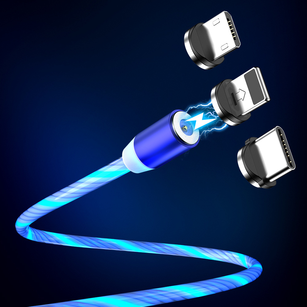 Das neue fließende magnetische Telefon von Floveme ist ein Verkaufsschlager, leuchtendes Farbdatenkabel_voghion.com