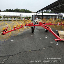 牧草稻草圆盘搂草机 麦秸牵引捡拾机 翻地松土耙加固缠膜回收机