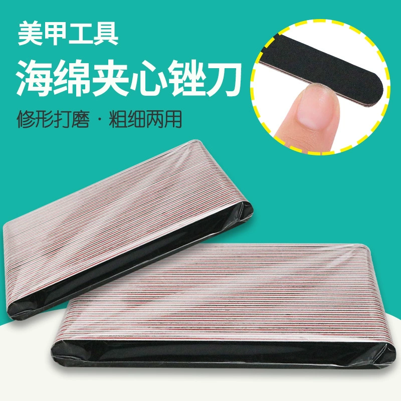 Инструменты для ногтей двусторонняя пилка для ногтей черный песок полосы Шлифовальные полосы растирание полосы двусторонний черный песок полосы оптом косметические товары