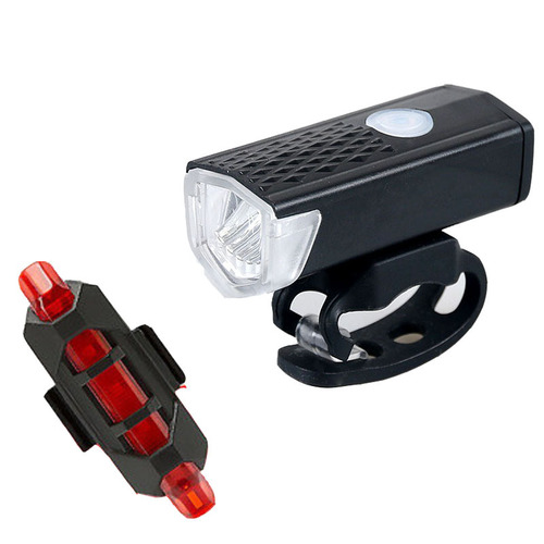 2255 Bicycle Headlight USB Rechargeable Super Bright Lighting Mountain Cycling Equipment Set Bicycle Warning Headlight