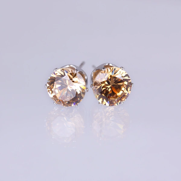With zircon, platinum