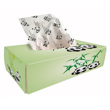 熊貓印刷紙巾純木槳彩色面巾紙批發創意廣告圖案印花盒裝抽紙