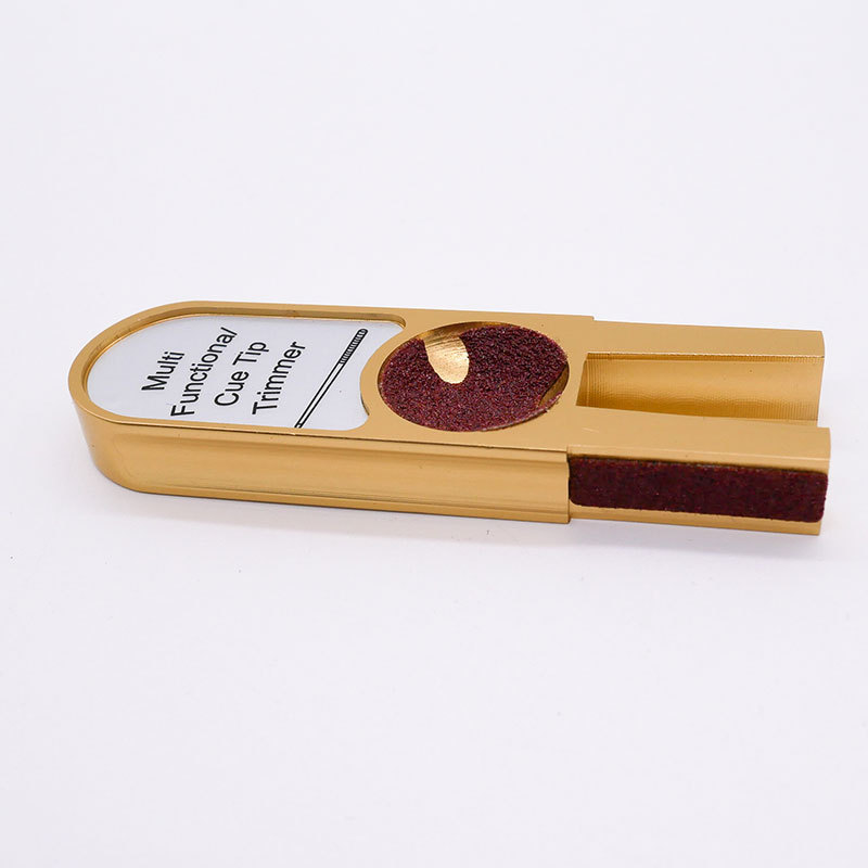 Dispositivo multifuncional de reparación de cabeza de cuero herramienta de reparación de varilla de billar dispositivo esmerilado multifuncional en forma de U cabeza de cuero presionando dispositivo de varilla de reparación