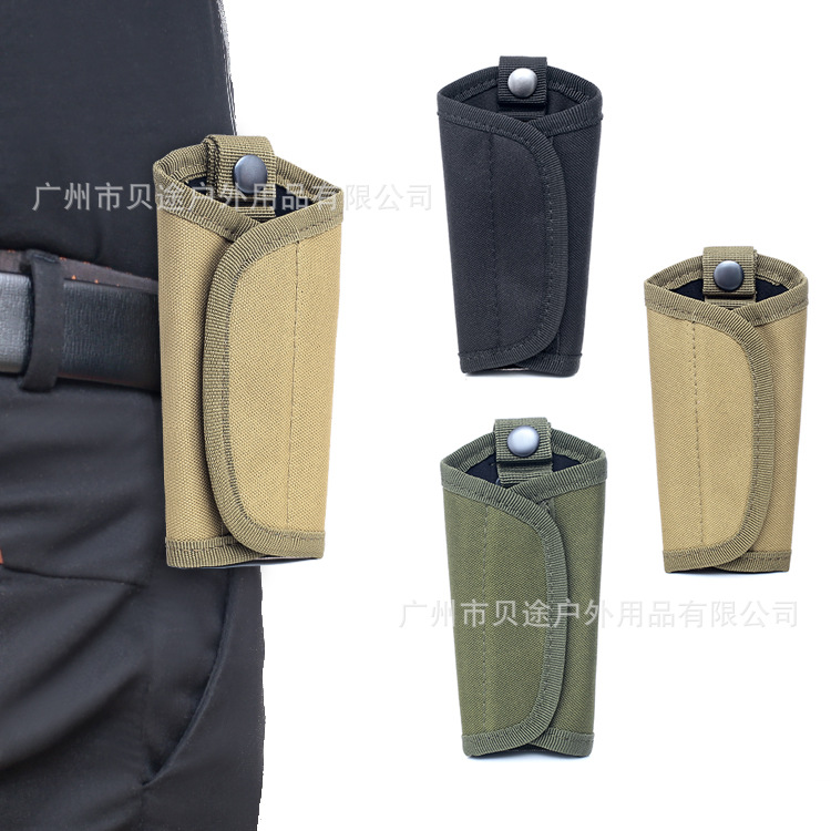 Outdoor multi-function tactical key bag MOLLE system firmware camouflage hanging bag