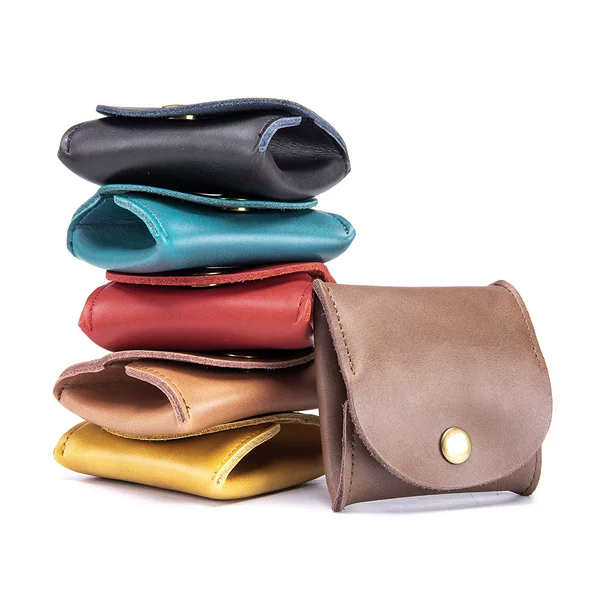 Cross-border Japanese-style coin purse, vintage cowhide mini earphone case, genuine leather small wallet, small storage bag, foreign trade coin purse