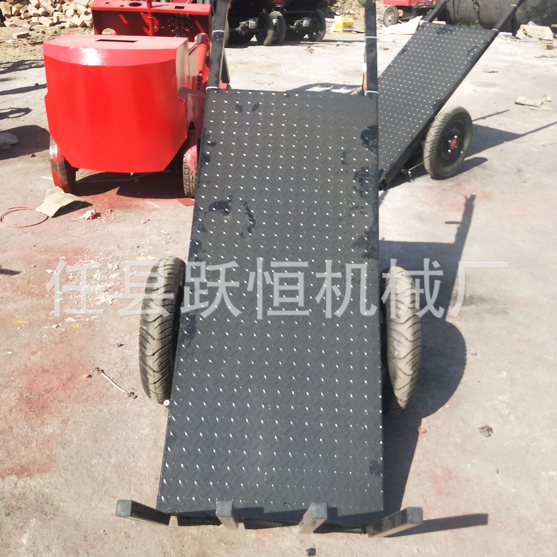 电动拉砖车 手推平板拉砖车 载重王两轮运输车 建筑工程车