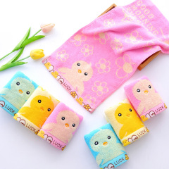 Manufacturer wholesale children's cotton towel cute cartoon children's towel baby face washcloth soft children's towel gift wholesale