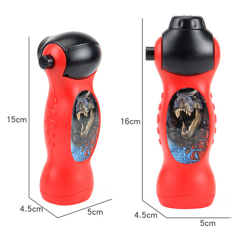 Children's cartoon projection flashlight 24 patterns early education slide handheld projector electronic light dinosaur toy