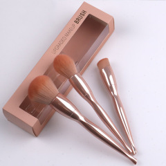 Jasna Sunlight Loose Powder Brush Electroplated Skin Tone Beauty Skincare Makeup Cosmetics Beauty Tool Makeup Brush Single Base Brush