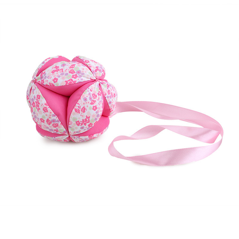 Creativo paño mano bola bebé sonajero bebé interactivo paño bola puede jugar bola cinta bordada Bola de juguete