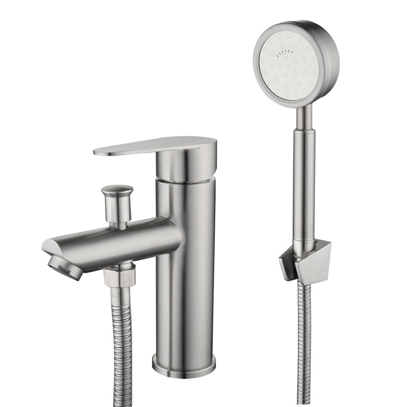 304 stainless steel lifting dual-purpose washbasin hot and cold faucet bathroom cabinet basin multifunctional faucet household